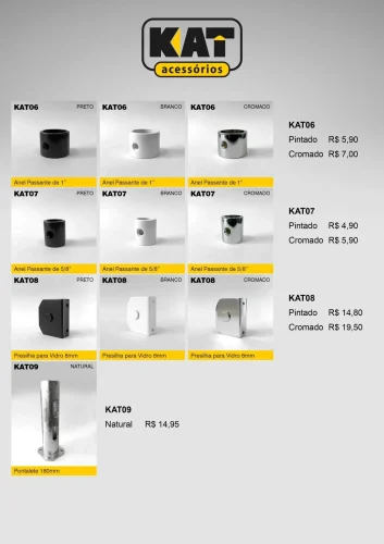 Acessórios para Corrimão e Guarda-Corpo KAT: Melhor Custo-Benefício para Projetos de Vidro